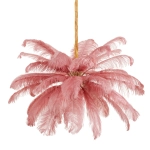 Lampa wisząca EMU 100 cm - pióra różowe - zdjęcie produktu