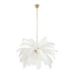 Lampa wisząca EMU 100 cm - pióra białe - zdjęcie produktu