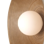 Lampa ścienna ILUSIONI 26 cm - okrągły kinkiet beżowy - zdjęcie produktu