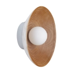 Lampa ścienna ILUSIONI 26 cm - okrągły kinkiet beżowy - zdjęcie produktu