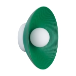 Lampa ścienna ILUSIONI 26 cm - okrągły kinkiet zielony - zdjęcie produktu