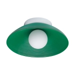 Lampa ścienna ILUSIONI 26 cm - okrągły kinkiet zielony - zdjęcie produktu