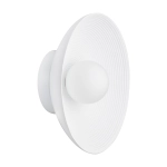 Lampa ścienna ILUSIONI 26 cm - okrągły kinkiet biały - zdjęcie produktu