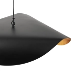 Lampa wisząca ENZO 40 cm - czarno złota - zdjęcie produktu