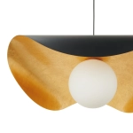 Lampa wisząca ENZO 40 cm - czarno złota - zdjęcie produktu