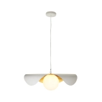 Lampa wisząca ENZO 40 cm - biało złota - zdjęcie produktu