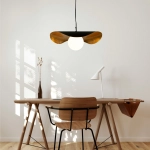 Lampa wisząca ENZO 60 cm - czarno złota - zdjęcie produktu