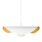 Lampa wisząca ENZO 60 cm - biało złota - zdjęcie produktu