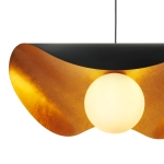 Lampa wisząca ENZO 80 cm - czarno złota - zdjęcie produktu