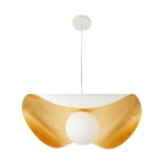 Lampa wisząca ENZO 80 cm - biało złota - zdjęcie produktu