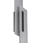 Lampa ścienna NOIR LED, kinkiet czarny ryflowany dwustronny - zdjęcie produktu