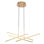 Lampa wisząca CRISS CROSS LED złota 78 cm - zdjęcie produktu