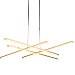Lampa wisząca CRISS CROSS LED złota 78 cm - zdjęcie produktu