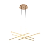 Lampa wisząca CRISS CROSS LED złota 78 cm - zdjęcie produktu
