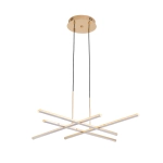 Lampa wisząca CRISS CROSS LED złota 78 cm - zdjęcie produktu