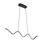 Lampa wisząca ZIGZAG 90 cm - LED, czarna, falista listwa - zdjęcie produktu