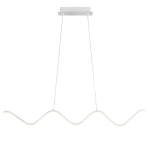 Lampa wisząca ZIGZAG 90 cm - LED, biała, falista listwa - zdjęcie produktu