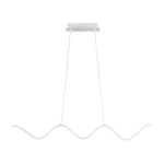 Lampa wisząca ZIGZAG 90 cm - LED, biała, falista listwa - zdjęcie produktu
