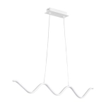Lampa wisząca ZIGZAG 90 cm - LED, biała, falista listwa - zdjęcie produktu