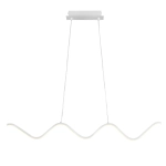 Lampa wisząca ZIGZAG 90 cm - LED, biała, falista listwa - zdjęcie produktu