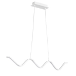 Lampa wisząca ZIGZAG 90 cm - LED, biała, falista listwa - zdjęcie produktu