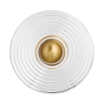 Lampa ścienna HELIOS 30 cm transparentno złota - zdjęcie produktu