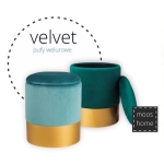 Pufa welurowa VELVET miętowa / rozm. M - zdjęcie produktu
