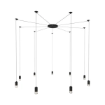 Lampa wisząca LINEA-9 czarna - zdjęcie produktu