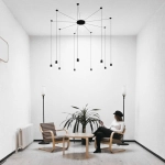 Lampa wisząca LINEA-9 czarna - zdjęcie produktu