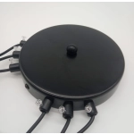 Lampa ścienna LINEA-6 WALL czarna - zdjęcie produktu