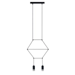 Lampa wisząca LINEA-2 czarna 35 cm - zdjęcie produktu