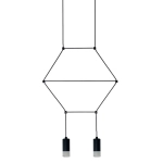 Lampa wisząca LINEA-2 czarna 35 cm - zdjęcie produktu