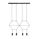 Lampa wisząca LINEA-4 LONG czarna 70 cm - zdjęcie produktu