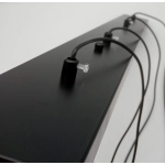 Lampa wisząca LINEA-4 LONG czarna 70 cm - zdjęcie produktu