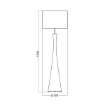 SIENA LIGHT LAVENDER lampa podłogowa L235313370 4Concepts L235313370 - zdjęcie 2