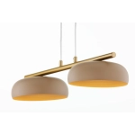 Lampa wisząca OLAF 2 złoty szczotkowany ciepły beż 41686 Sigma - zdjęcie 4
