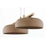 Lampa wisząca OLAF 2 złoty szczotkowany ciepły beż 41686 Sigma - zdjęcie 5