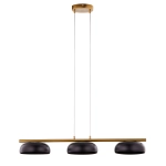 Lampa wisząca OLAF 3 złoty szczotkowany czarny 41689 Sigma - zdjęcie 1