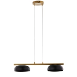Lampa wisząca OLAF 2 złoty szczotkowany czarny 41690 Sigma - zdjęcie 1