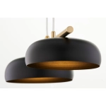 Lampa wisząca OLAF 2 złoty szczotkowany czarny 41690 Sigma - zdjęcie 4
