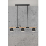 kinkiecik.pl Lampa wisząca czarna 3 klosze THEO 2112603003 Nordlux