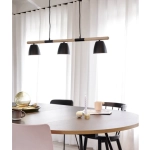 kinkiecik.pl Lampa wisząca czarna 3 klosze THEO 2112603003 Nordlux