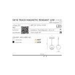 Alfa Skye Track Magnetic Pendant (black) AZ4636 AZZARDO
