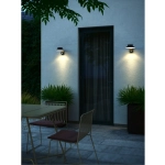 Solarna kinkiet ogrodowy Justina IP44 - Nordlux, czarny 2418071003