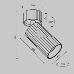 Lampa sufitowa Calipso C108CL-01-GU10-B Maytoni - zdjęcie dodatkowe 6