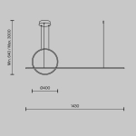 Lampa wisząca Halo MOD247PL-L49BK Maytoni - zdjęcie dodatkowe 5