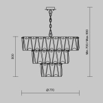 Lampa wisząca Puntes MOD043PL-18CH Maytoni - zdjęcie dodatkowe 6