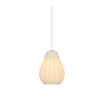 Szklana lampa wisząca Sallino – elegancka lampa z plisowanym kloszem 2612363001 Nordlux