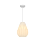 Szklana lampa wisząca Sallino – elegancka lampa z plisowanym kloszem 2612363001 Nordlux