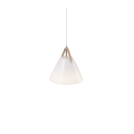 kinkiecik.pl Szklana lampa wisząca Strap 27 DFTP- biała 84313001